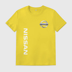 Футболка хлопковая мужская NISSAN, цвет: желтый