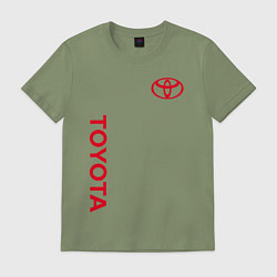 Футболка хлопковая мужская TOYOTA, цвет: авокадо