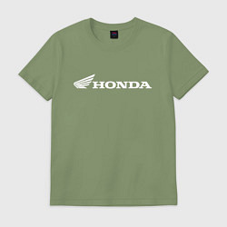 Футболка хлопковая мужская HONDA, цвет: авокадо