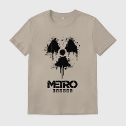 Футболка хлопковая мужская METRO EXODUS, цвет: миндальный