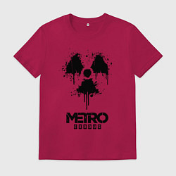 Футболка хлопковая мужская METRO EXODUS, цвет: маджента