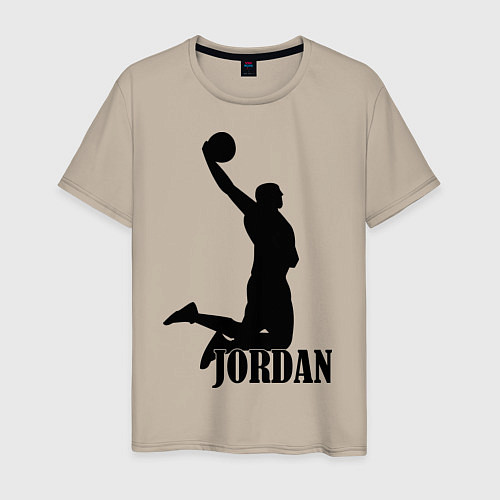 Мужская футболка Jordan Basketball / Миндальный – фото 1