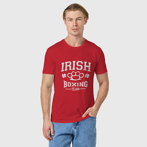 Мужская футболка Irish Boxing / Красный – фото 3