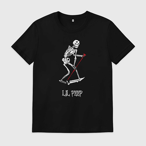 Мужская футболка Lil Peep / Черный – фото 1