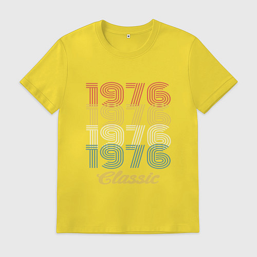 Мужская футболка 1976 Classic / Желтый – фото 1