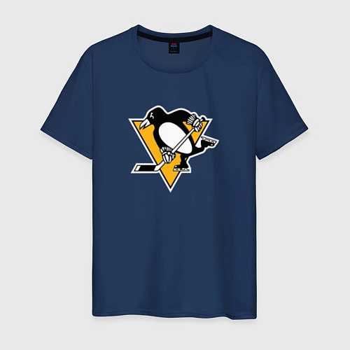 Мужская футболка Pittsburgh Penguins: Evgeni Malkin / Тёмно-синий – фото 1