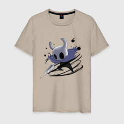 Футболка хлопковая мужская Hollow Knight, цвет: миндальный