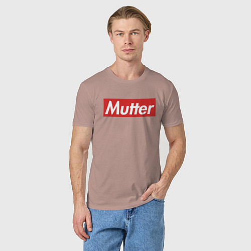 Мужская футболка Mutter / Пыльно-розовый – фото 3