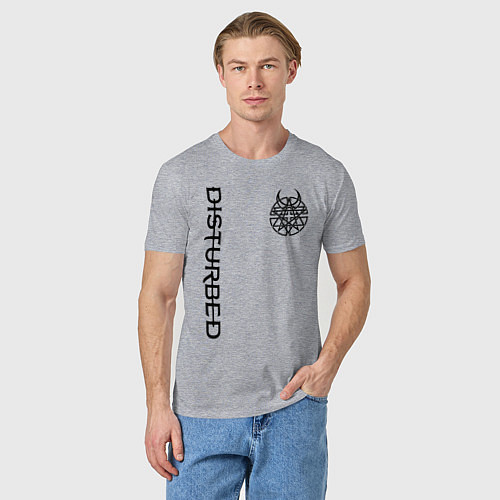 Мужская футболка DISTURBED / Меланж – фото 3