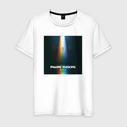 Футболка хлопковая мужская IMAGINE DRAGONS, цвет: белый