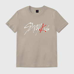 Футболка хлопковая мужская STRAY KIDS FELIX, цвет: миндальный