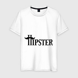 Футболка хлопковая мужская Hipster, цвет: белый