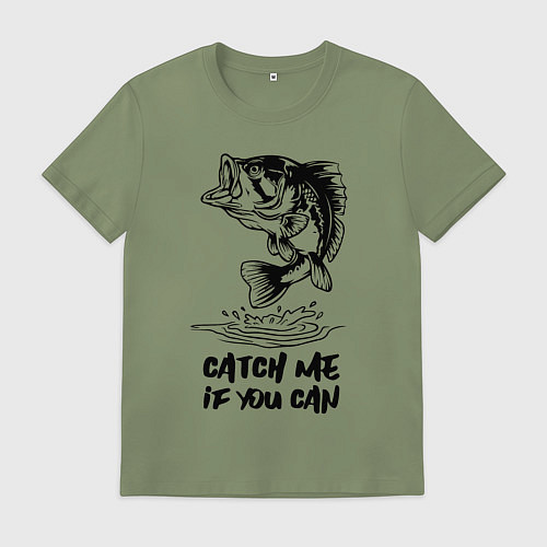 Мужская футболка Catch me if you can / Авокадо – фото 1