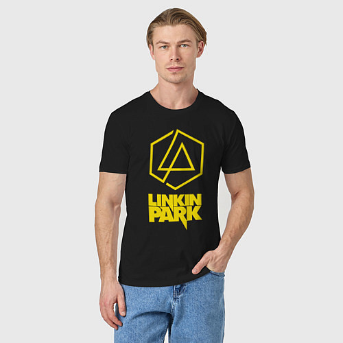 Мужская футболка LINKIN PARK настраиваемый / Черный – фото 3