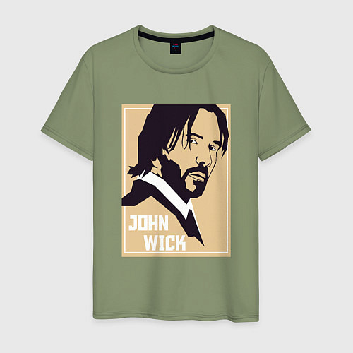Мужская футболка John Wick / Авокадо – фото 1