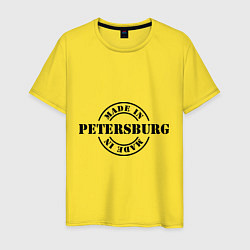 Футболка хлопковая мужская Made in Petersburg, цвет: желтый