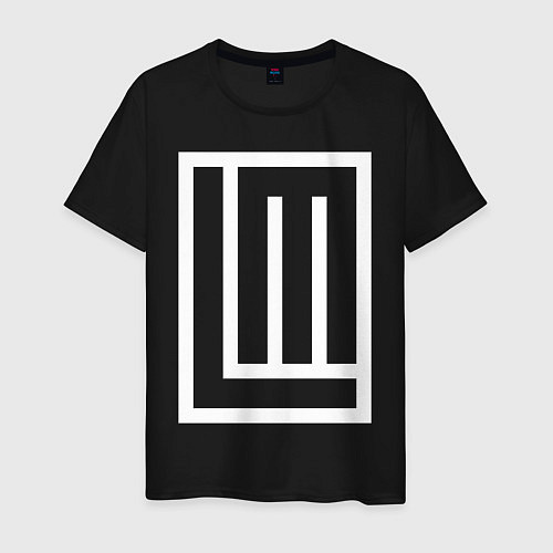 Мужская футболка LINDEMANN LOGO / Черный – фото 1