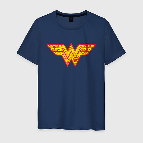 Мужская футболка Wonder woman / Тёмно-синий – фото 1