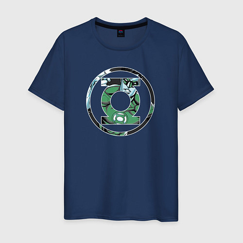 Мужская футболка Green Lantern / Тёмно-синий – фото 1