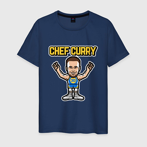 Мужская футболка Chef Curry / Тёмно-синий – фото 1