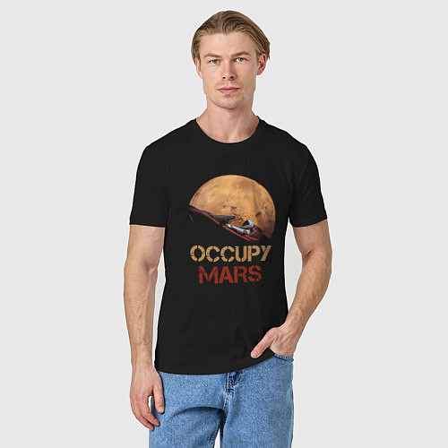Мужская футболка Захватить Марс / Черный – фото 3