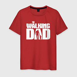 Футболка хлопковая мужская The walking dad, цвет: красный