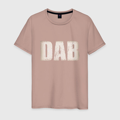 Мужская футболка DAB / Пыльно-розовый – фото 1