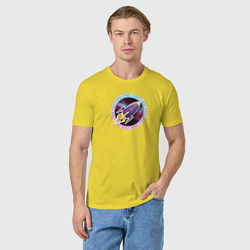 Мужская футболка SPACE ROCKET / Желтый – фото 3