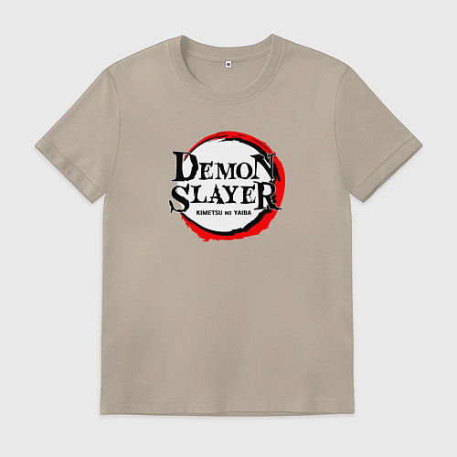 Мужская футболка KIMETSU NO YAIBA / Миндальный – фото 1