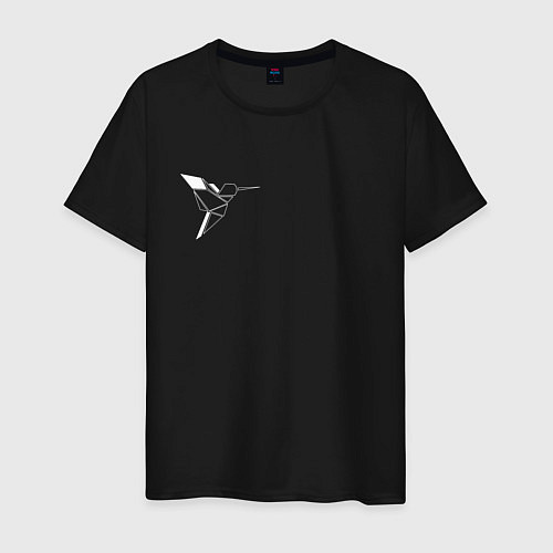 Мужская футболка Геометрическая птица / Черный – фото 1
