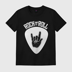 Футболка хлопковая мужская Rock, цвет: черный