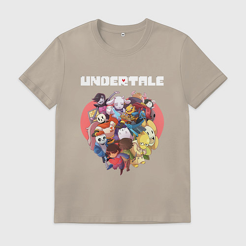 Мужская футболка UNDERTALE / Миндальный – фото 1