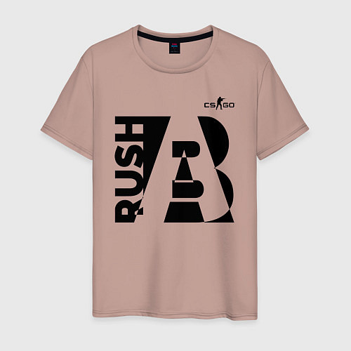 Мужская футболка CS: Go Rush AB / Пыльно-розовый – фото 1