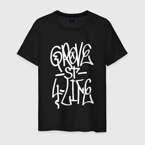 Мужская футболка GROVE STREET 4 LIFE / Черный – фото 1