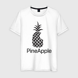 Футболка хлопковая мужская PineApple, цвет: белый