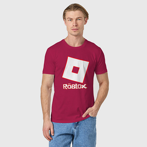 Мужская футболка ROBLOX / Маджента – фото 3