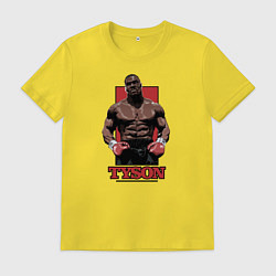 Футболка хлопковая мужская Tyson, цвет: желтый