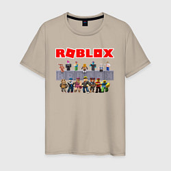 Футболка хлопковая мужская ROBLOX, цвет: миндальный