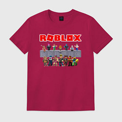 Футболка хлопковая мужская ROBLOX, цвет: маджента