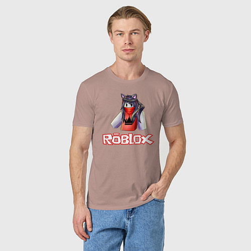 Мужская футболка ROBLOX / Пыльно-розовый – фото 3
