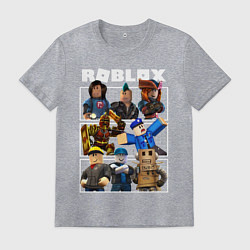 Футболка хлопковая мужская ROBLOX, цвет: меланж