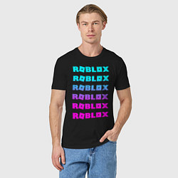 Футболка хлопковая мужская ROBLOX, цвет: черный — фото 2
