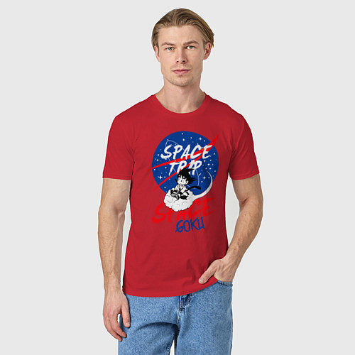 Мужская футболка Space trip / Красный – фото 3