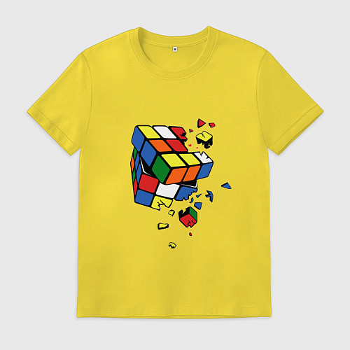 Мужская футболка Кубик Рубика / Желтый – фото 1