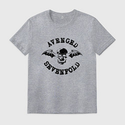 Футболка хлопковая мужская Avenged Sevenfold, цвет: меланж