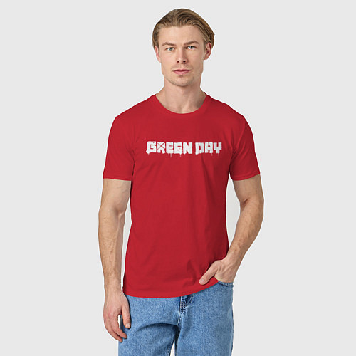 Мужская футболка GreenDay / Красный – фото 3