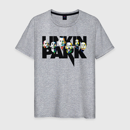 Мужская футболка LINKIN PARK / Меланж – фото 1