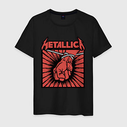 Футболка хлопковая мужская Metallica, цвет: черный