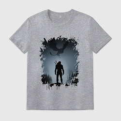 Футболка хлопковая мужская ВЕДЬМАК, цвет: меланж