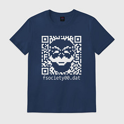 Футболка хлопковая мужская MRROBOT, цвет: тёмно-синий